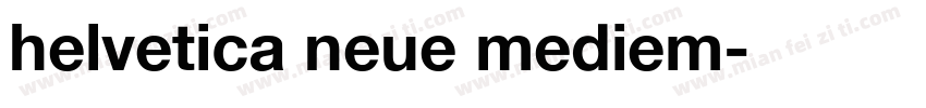 helvetica neue mediem字体转换